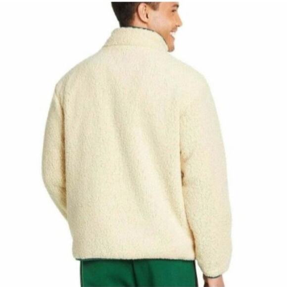 NWT Target x Lego Men’s Sherpa Cream Cozy Jacket Size Large - Picture 3 of 8